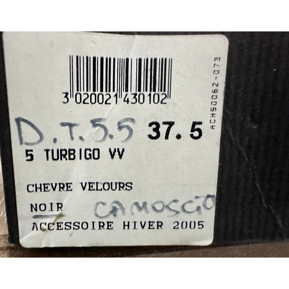 Accessoire Diffusion Paris Heels Black Suede New In Box 2005 37.5/7.5 Stiletto - Picture 6 of 9